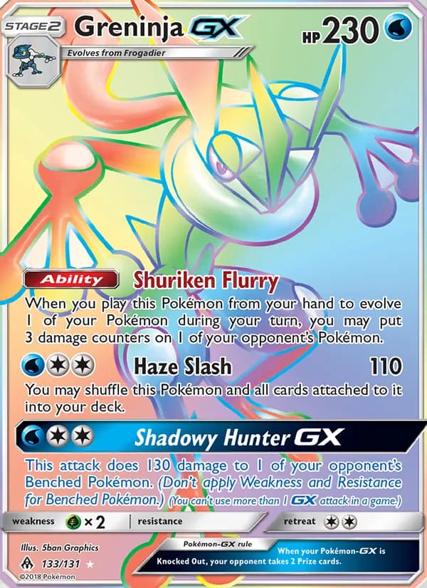 Greninja GX card in English