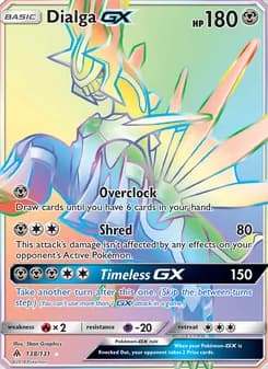 Dialga GX card in English