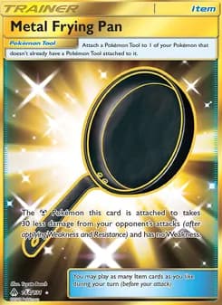 Metal Frying Pan card in English