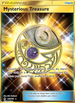Mysterious Treasure card in English