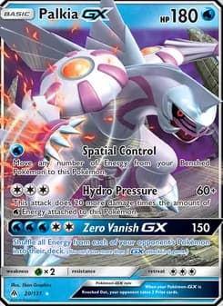Palkia GX card in English