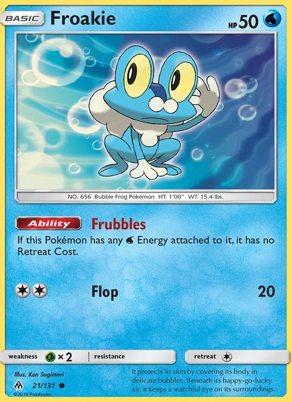 Froakie card in English