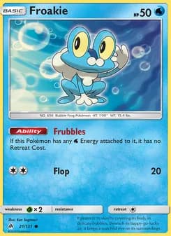 Froakie card in English