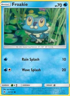 Froakie card in English