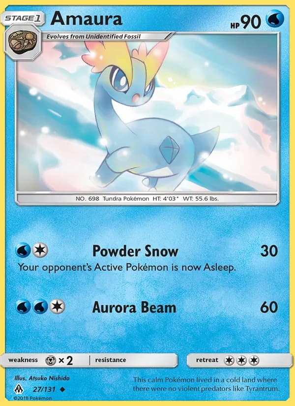 Amaura card in English