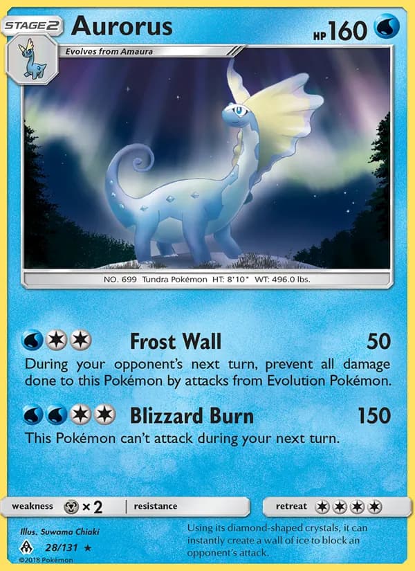 Aurorus card in English