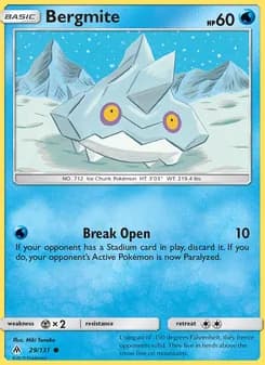 Bergmite card in English