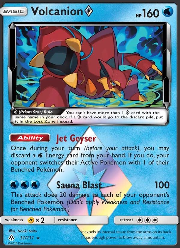 Volcanion ◇ card in English