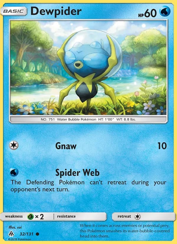 Dewpider card in English
