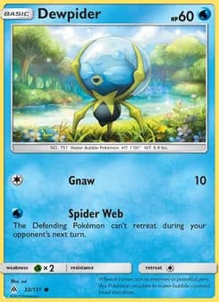 Dewpider card in English