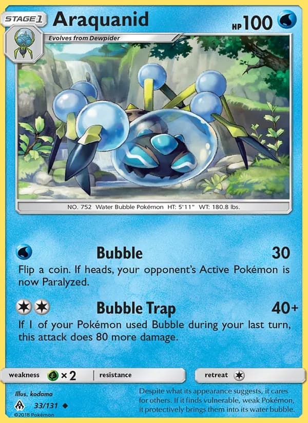 Araquanid card in English