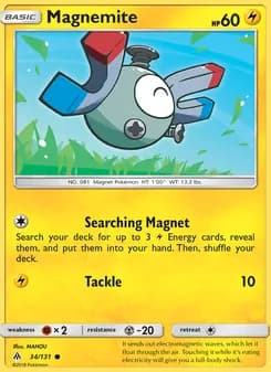 Magnemite card in English