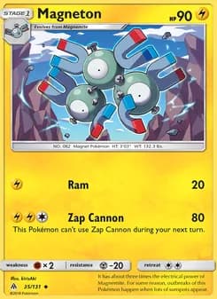 Magneton card in English