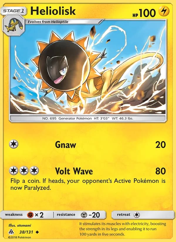 Heliolisk card in English