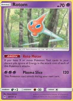 Rotom card in English