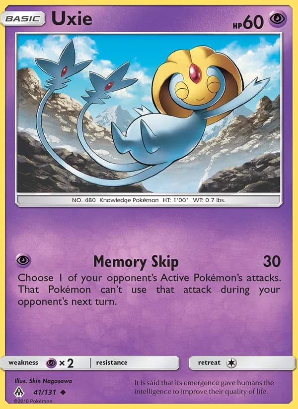 Uxie card in English