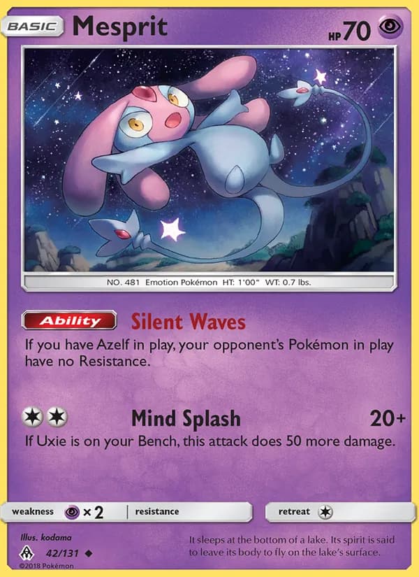 Mesprit card in English