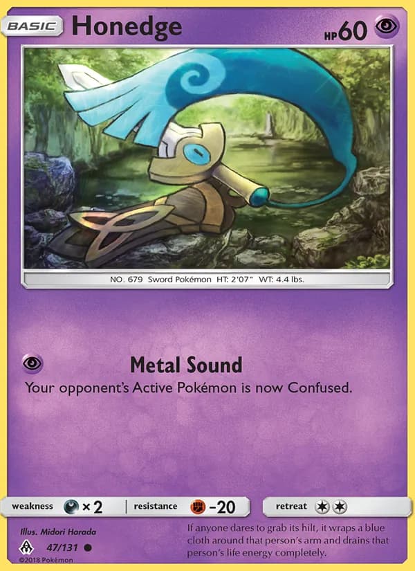 Honedge card in English