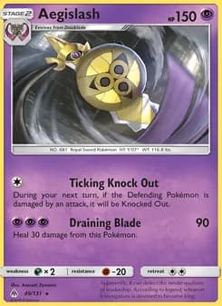 Aegislash card in English