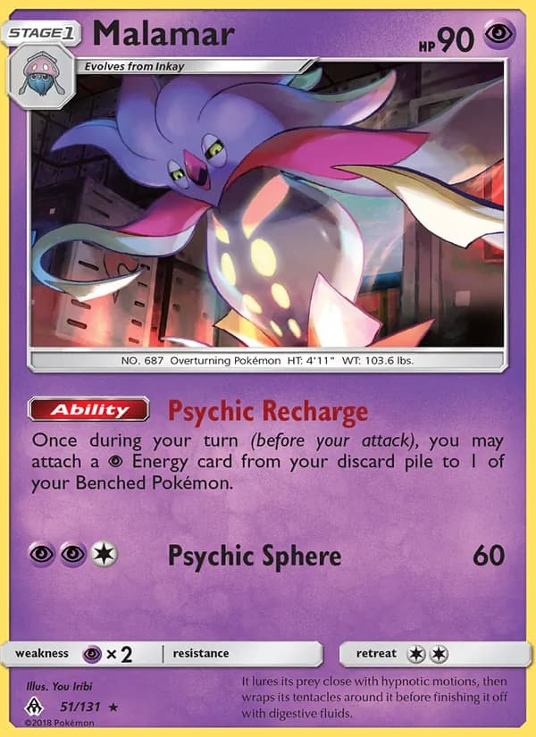 Malamar card in English