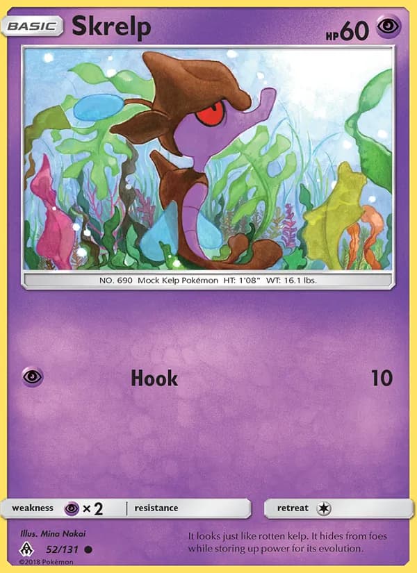 Skrelp card in English