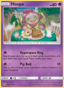 Hoopa card in English