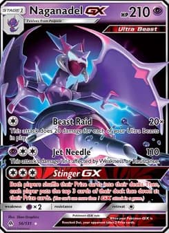 Naganadel GX card in English