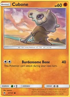 Cubone card in English