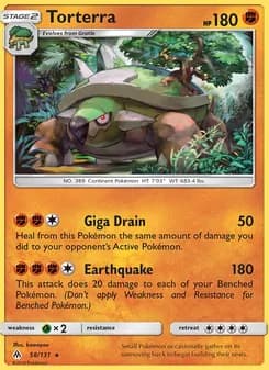 Torterra card in English