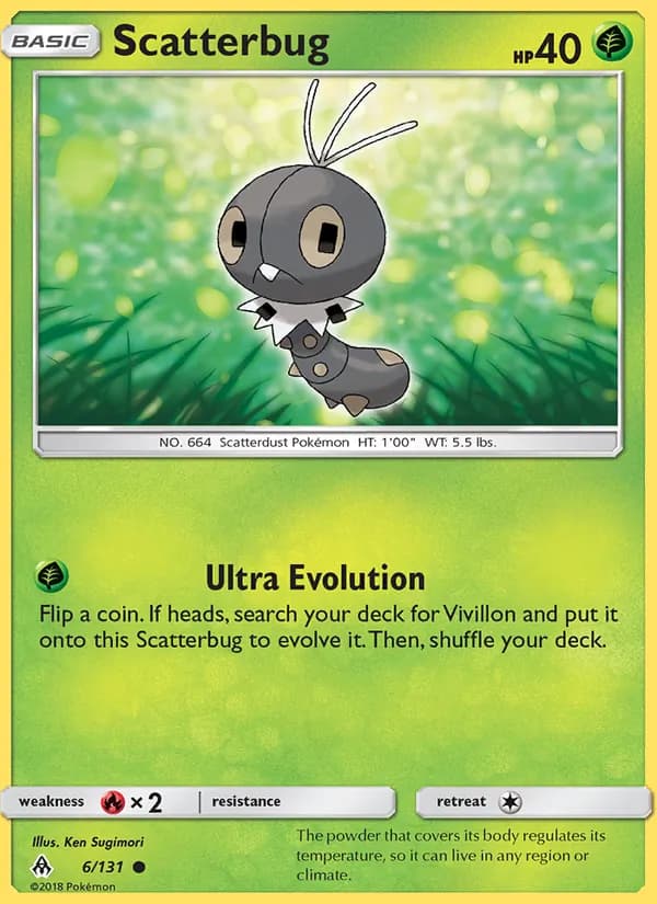 Scatterbug card in English