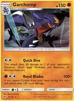Garchomp card in English
