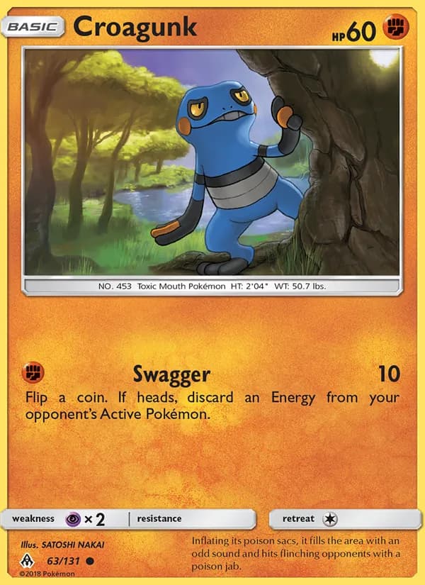 Croagunk card in English
