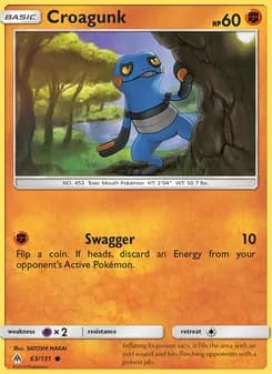 Croagunk card in English