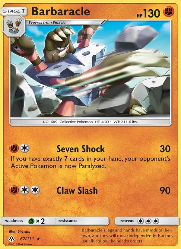 Barbaracle card in English