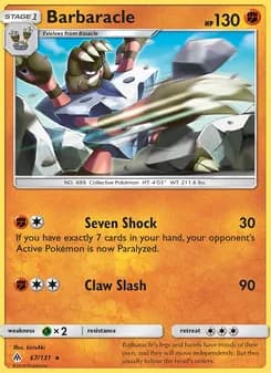 Barbaracle card in English