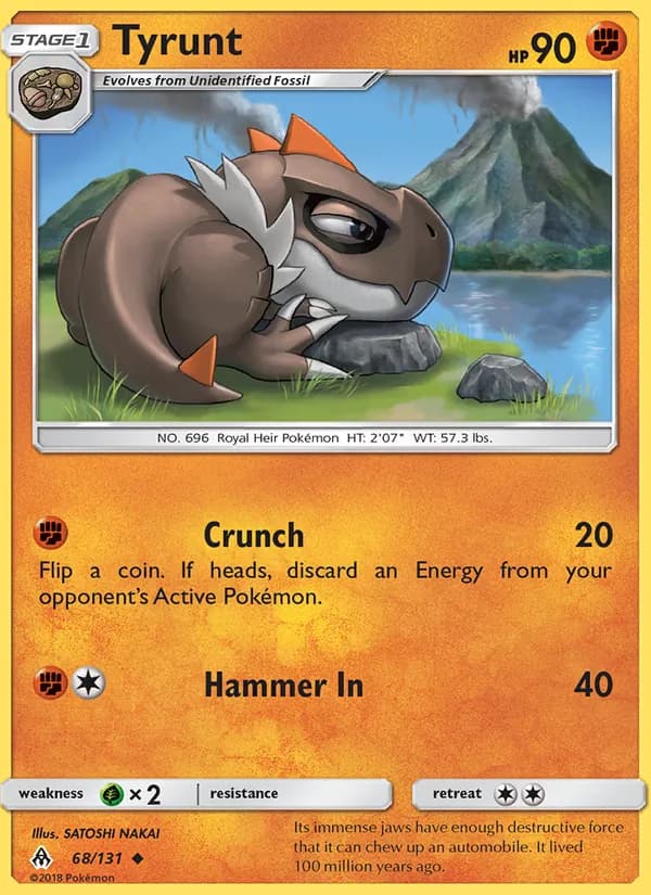 Tyrunt card in English