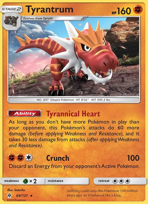 Tyrantrum card in English