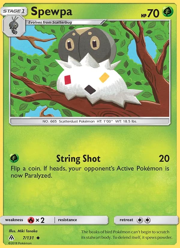 Spewpa card in English