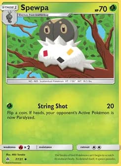 Spewpa card in English