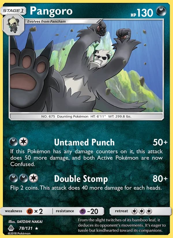 Pangoro card in English