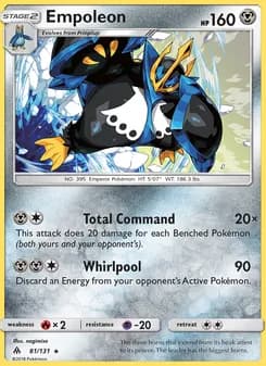 Empoleon card in English