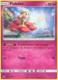 Flabébé card in English