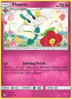 Floette card in English