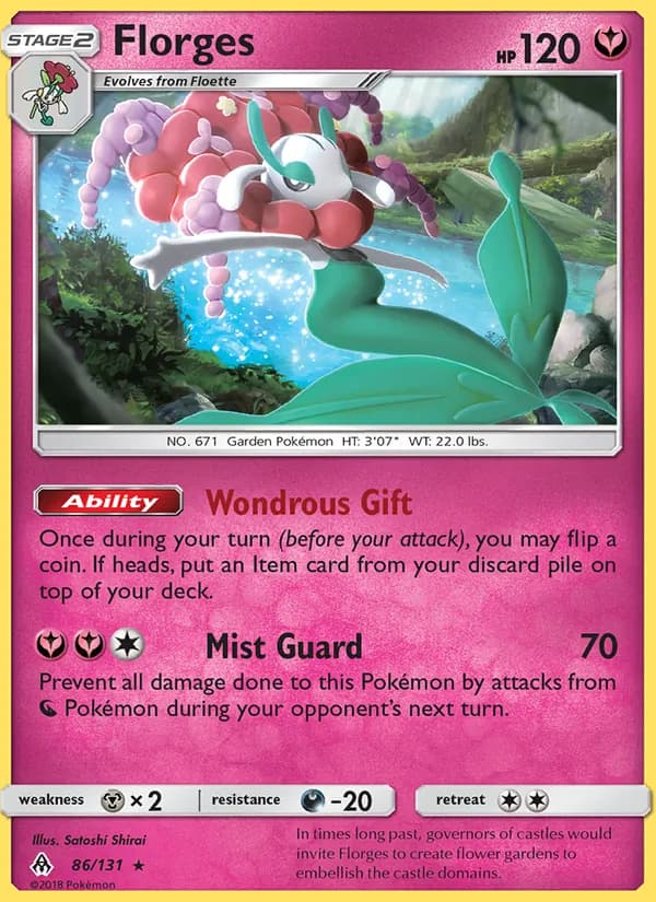 Florges card in English