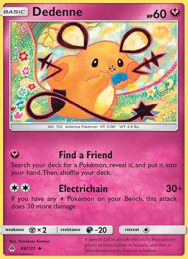 Dedenne card in English