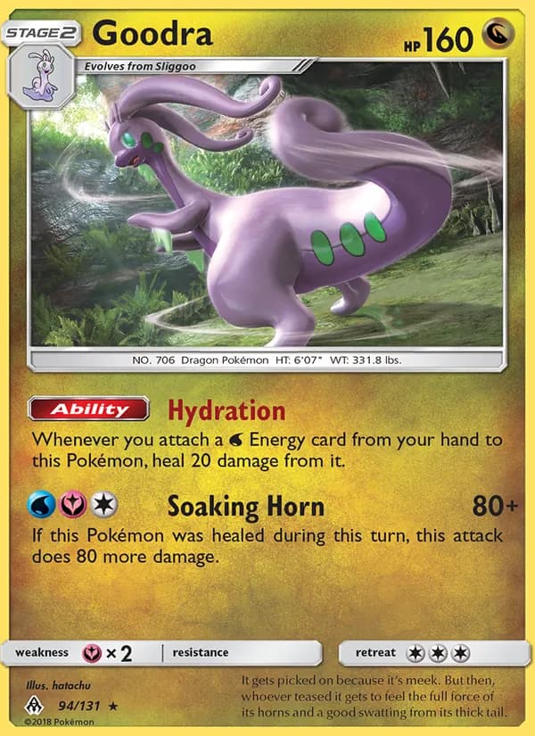 Goodra card in English