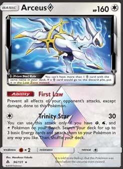 Arceus ◇ card in English