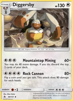 Diggersby card in English