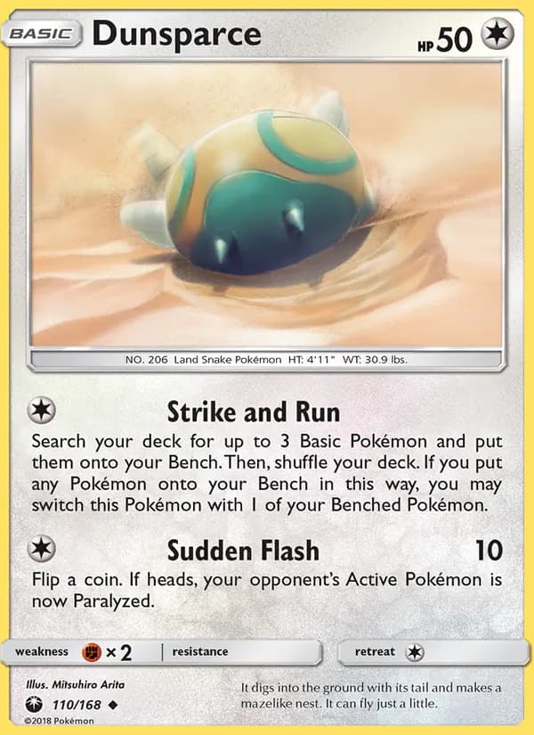 Dunsparce card in English