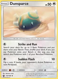 Dunsparce card in English